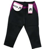 Wholesale - LRG BLK/PURPLE WOMEN NEOPRENE CAPRI (FLAT PACKED) C/P 12, UPC: 191730130942
